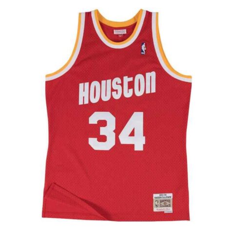 Camiseta Houston Rockets Olajuwon 1993 - Mitchell & Ness - Blue