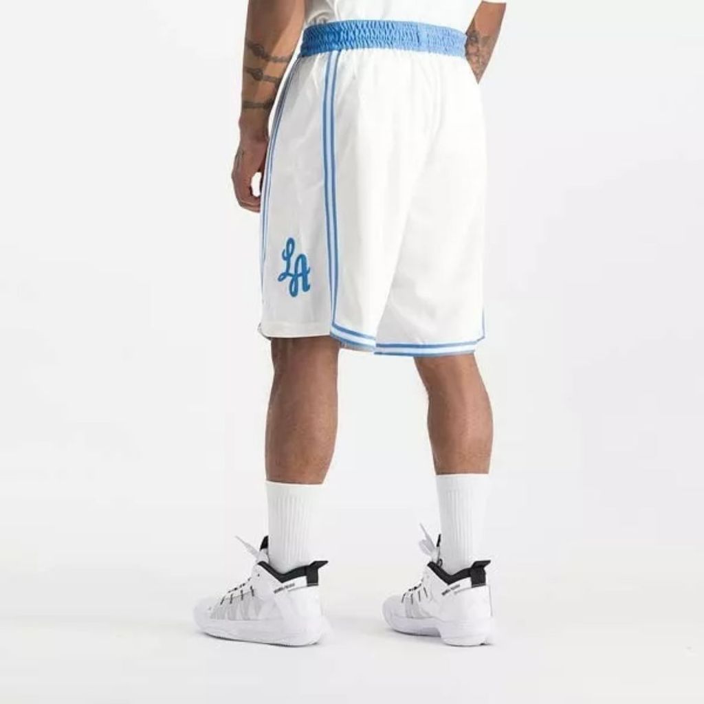 Pantalón corto NBA Los Ángeles Lakers - City Edition White- - Imagen 3