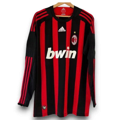 Camiseta AC Milan 2008-2009 Local Manga Larga
