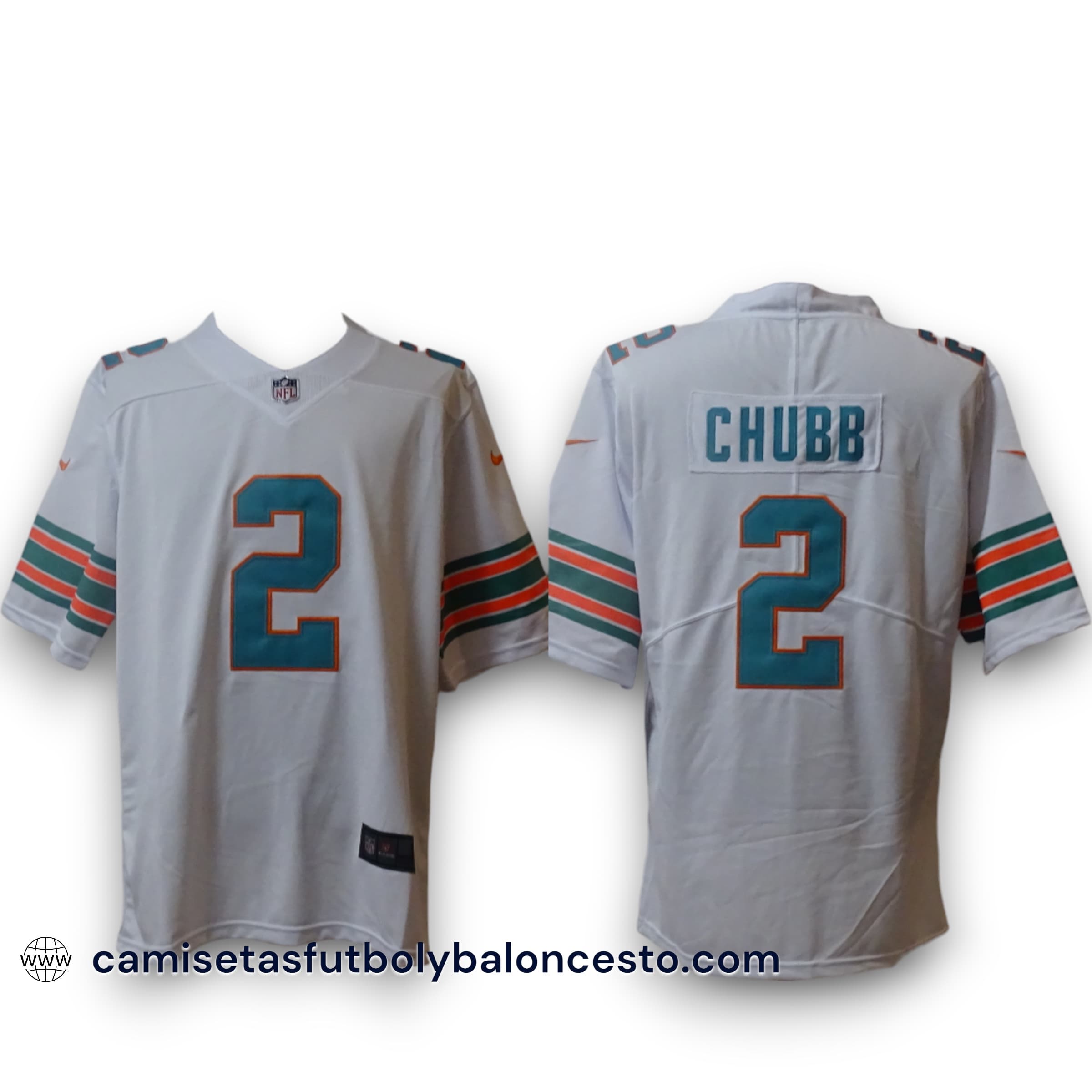 Camiseta NFL Miami Dolphins - Throwback Visitante - Imagen 2