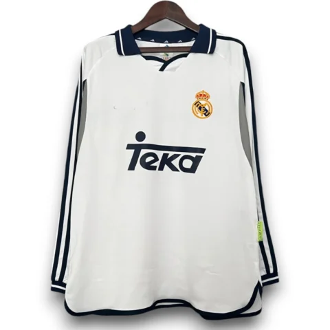 Camiseta Real Madrid 2000-2001 Local - Manga Larga