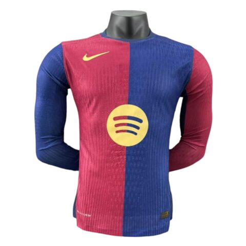Camiseta Barcelona 2024-2025 Local Manga Larga- Versión Pro Player