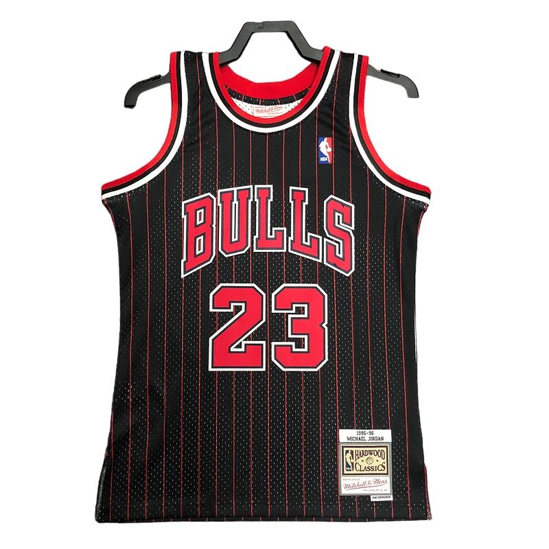 Camiseta Chicago Bulls Jordan 23 Mitchell & Ness Stripe - Imagen 2