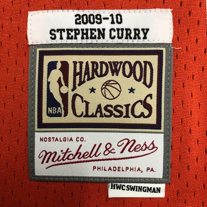 Camiseta Stephen Curry Warriors Mitchell & Ness - Orange NBA - Imagen 4