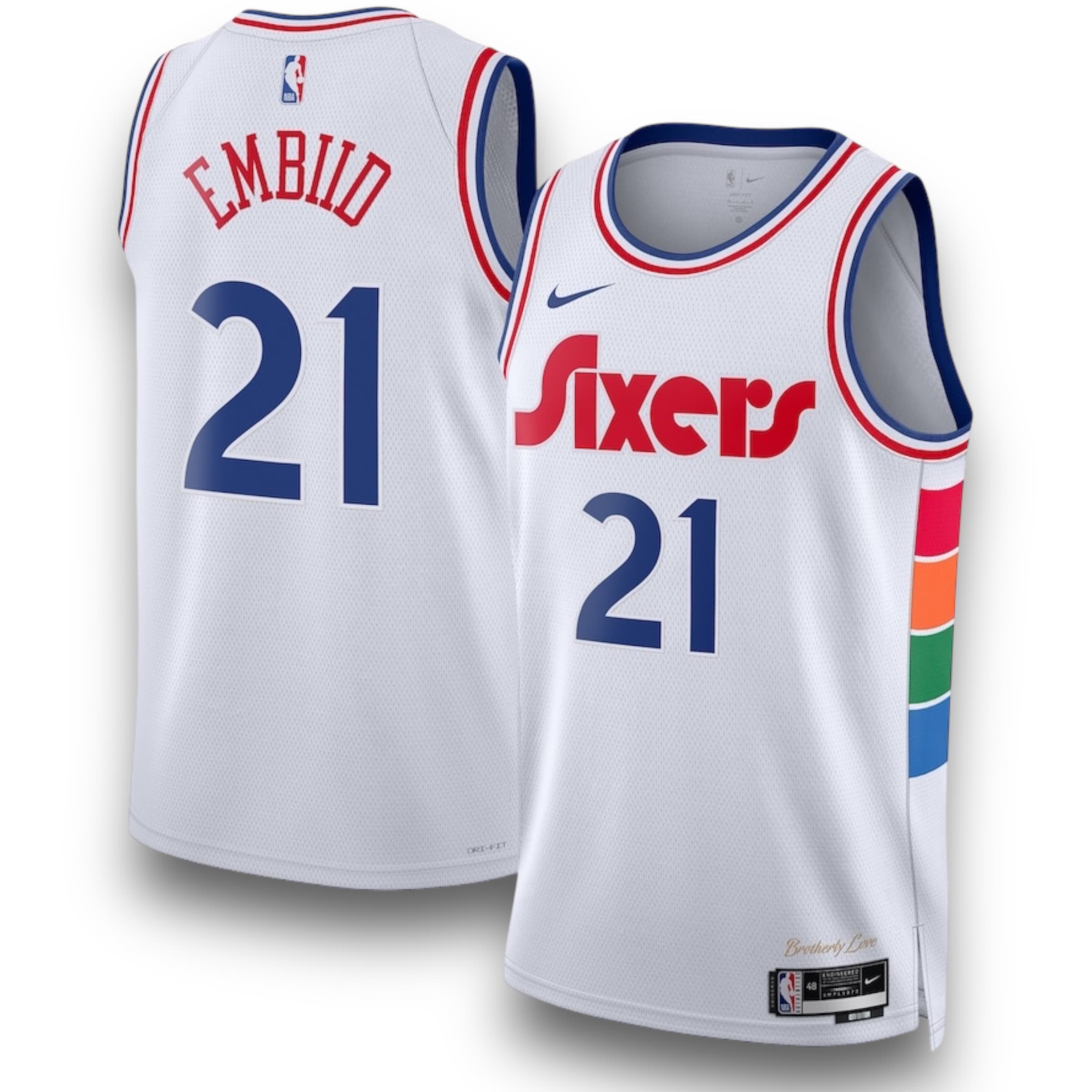Camiseta Philadelphia 76ers City Edition 2024-25 | Embiid, Erving