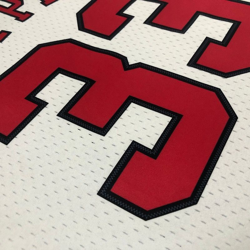 Camiseta Scottie Pippen Bulls Mitchell & Ness Blanca #33 Retro - Imagen 5