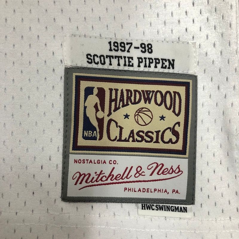 Camiseta Scottie Pippen Bulls Mitchell & Ness Blanca #33 Retro - Imagen 4