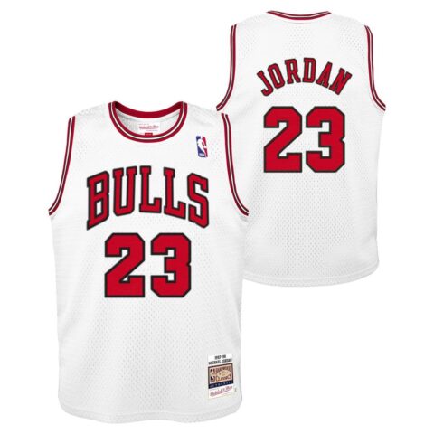 Camiseta Chicago Bulls Jordan Mitchell & Ness Blanca | NBA Legend