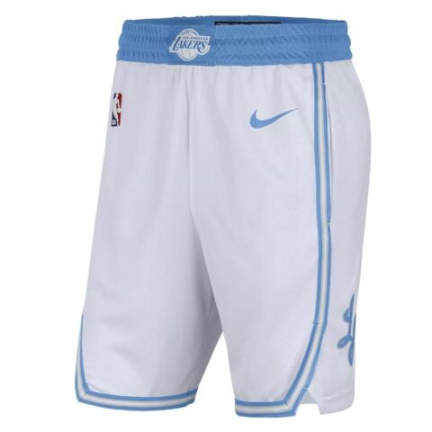 Pantalón NBA Lakers City Edition White | Shorts Baloncesto Lakers