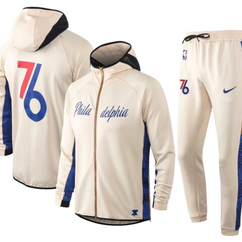 Chándal Philadelphia 76ers NBA 21/22 - Conjunto Completo con Cremallera