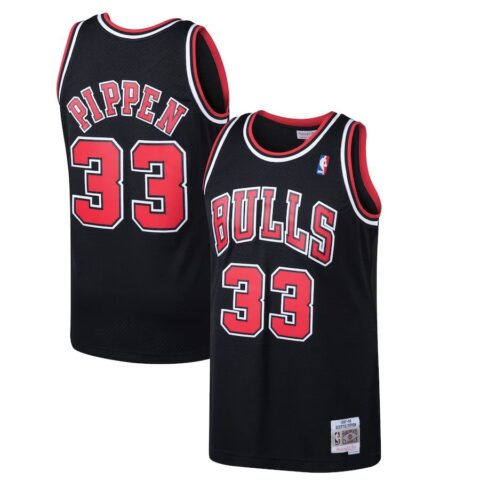 Camiseta Scottie Pippen Chicago Bulls Mitchell & Ness Negra