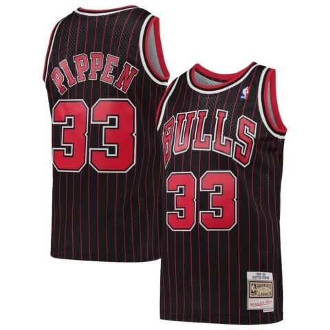 Camiseta Chicago Bulls Pippen Stripe Mitchell & Ness