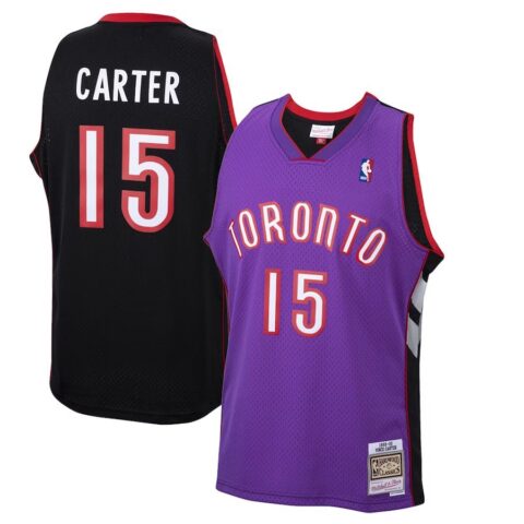Camiseta Toronto Raptors Vince Carter Mitchell & Ness Púrpura