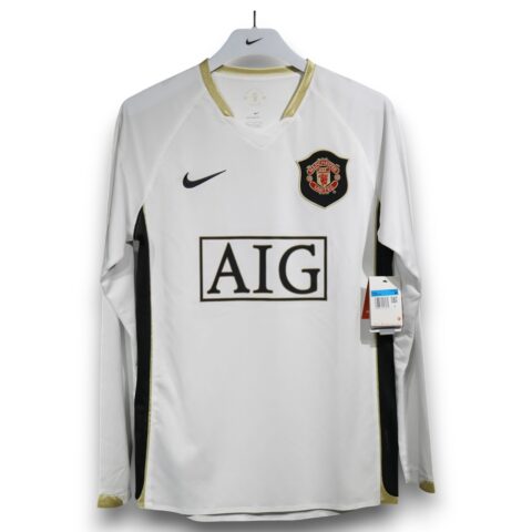 Camiseta Manchester United 2006-2007 Visitante Manga Larga
