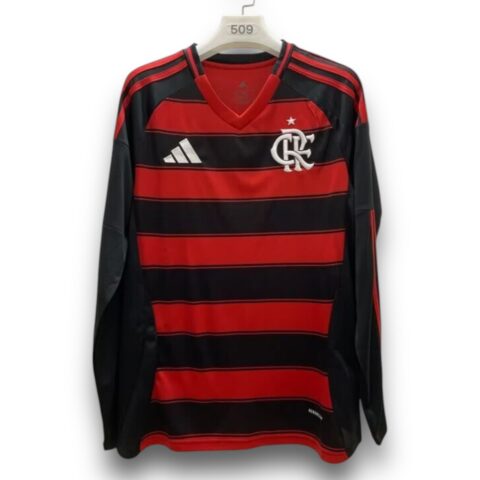 Camiseta Flamengo 2025-2026 Local Manga Larga