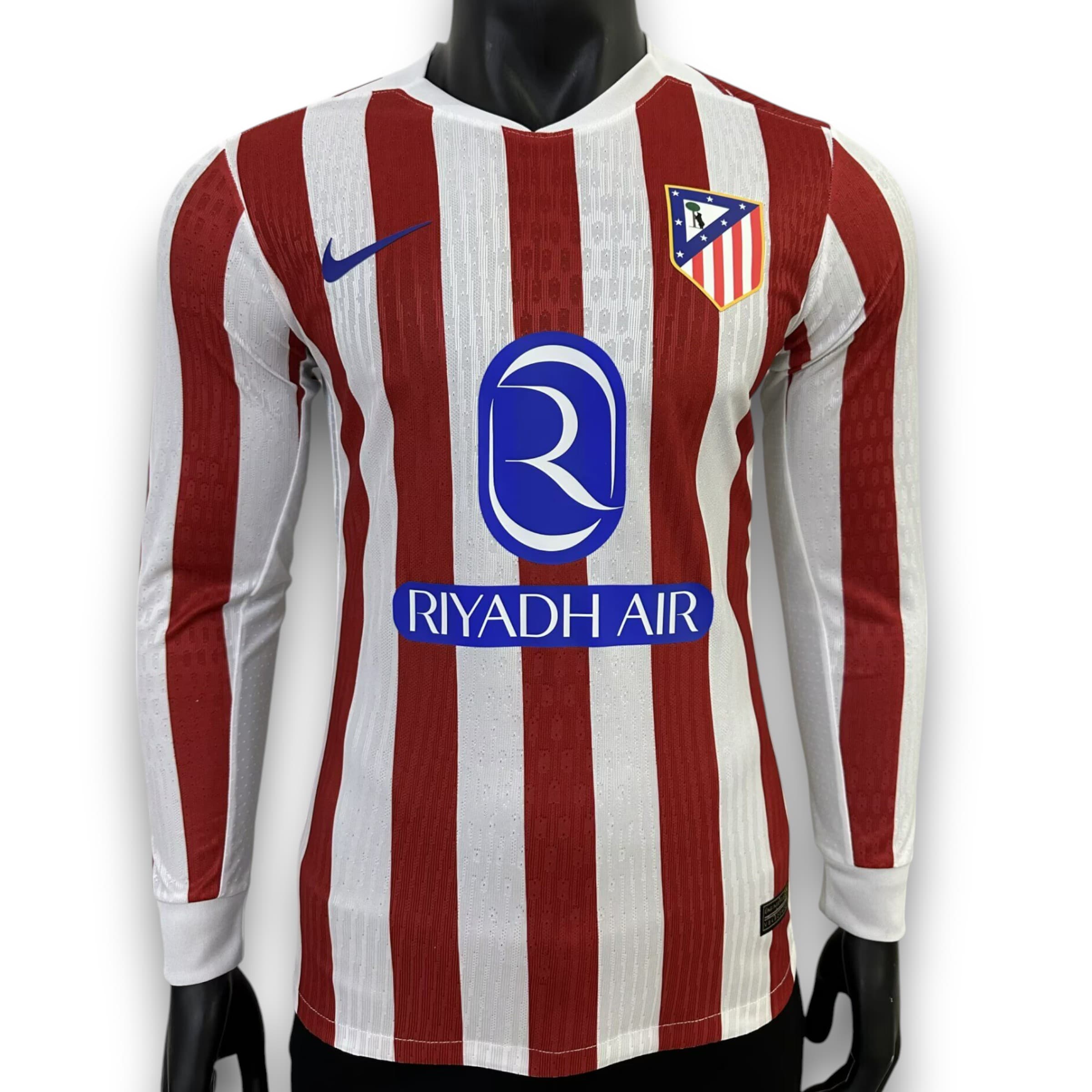Camiseta Atletico de Madrid 2025-2026 Local Manga Larga- Version Pro Player