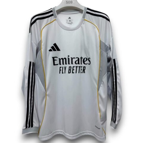 Camiseta Real Madrid Local 2025-26 Manga Larga | Nueva Temporada