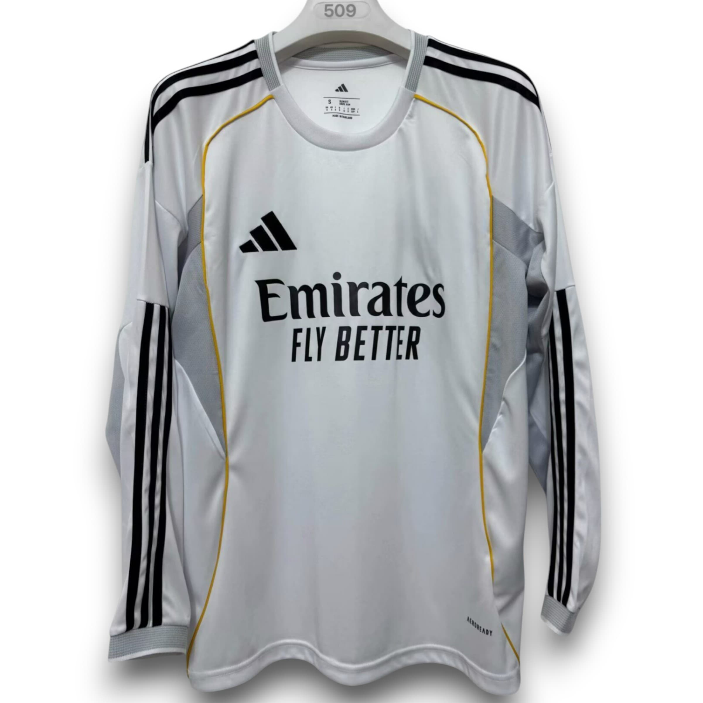 Camiseta Real Madrid Local 2025-26 Manga Larga | Nueva Temporada