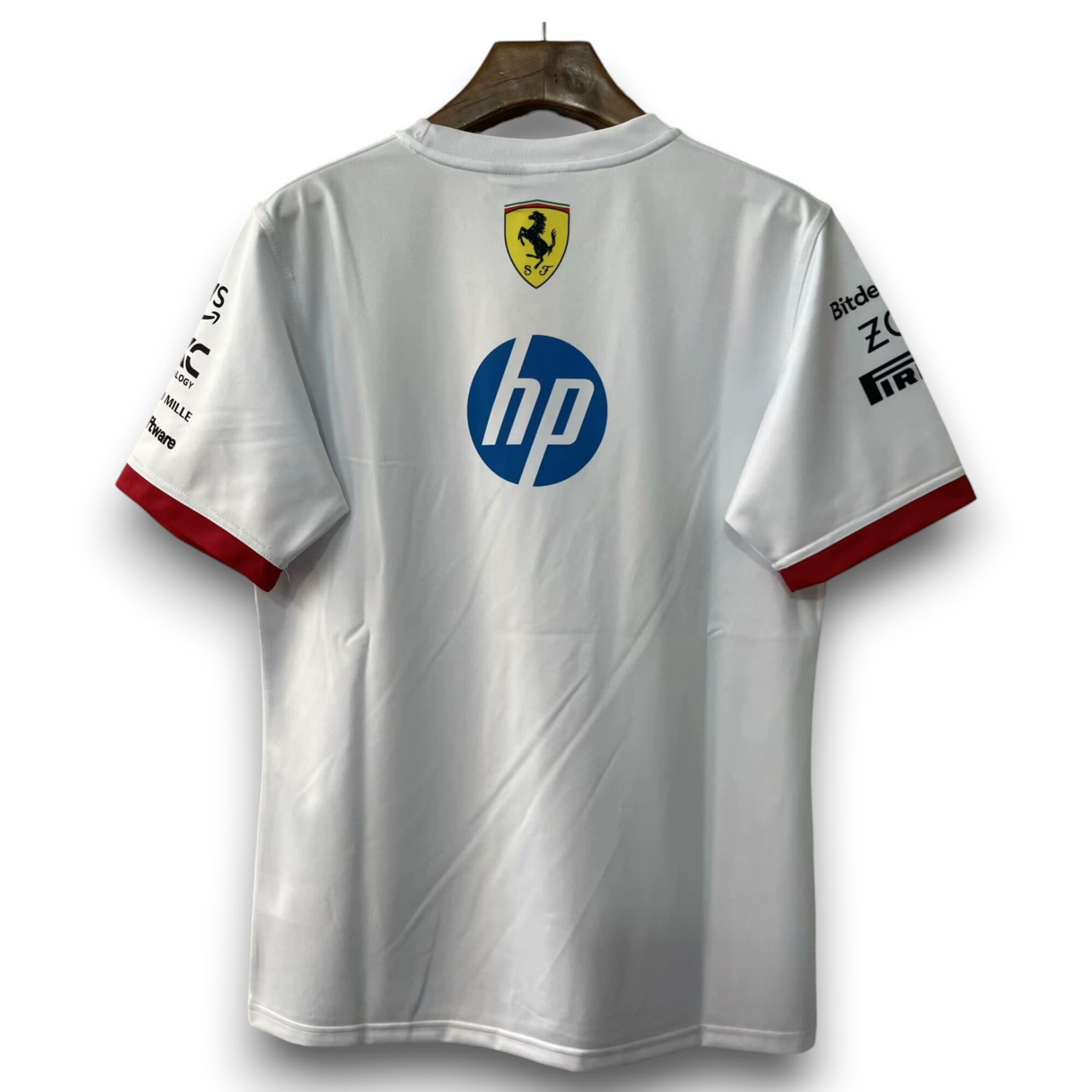 Camiseta Ferrari F1 2025 Blanca - Edición Scuderia Colección Tifosi - Imagen 2