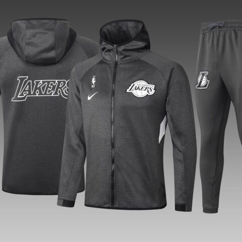 Chándal NBA Los Angeles Lakers Black 2021-2022 - Cremallera