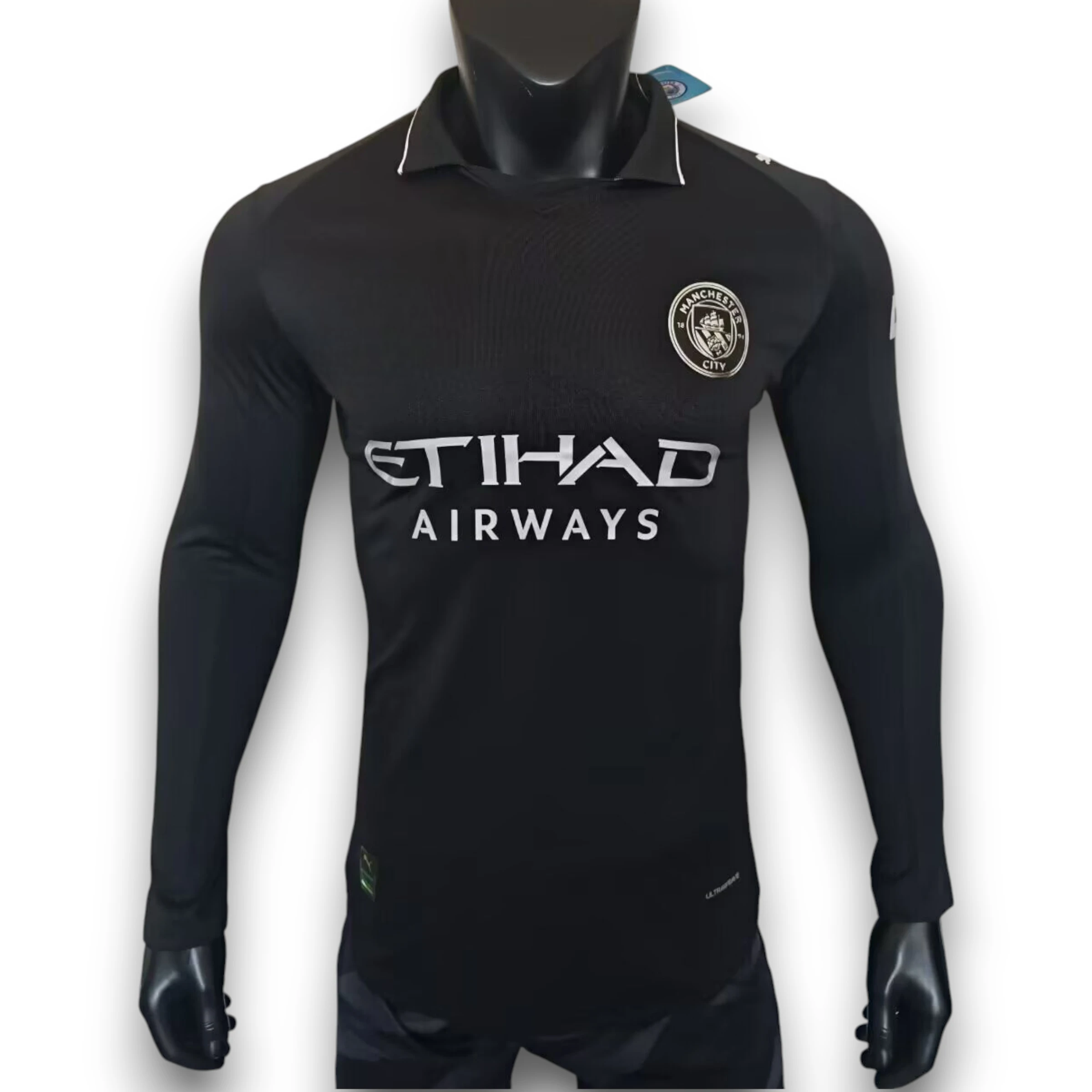 Camiseta Manchester City 2025-2026 Visitante Manga Larga - Pro Player