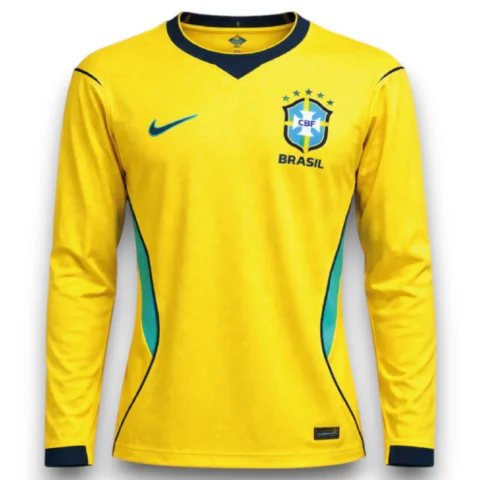 Camiseta Brasil 2026-2027 Local Manga Larga