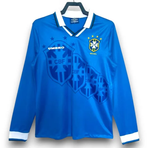 Camiseta Brasil 1995-1997 Visitante Manga Larga