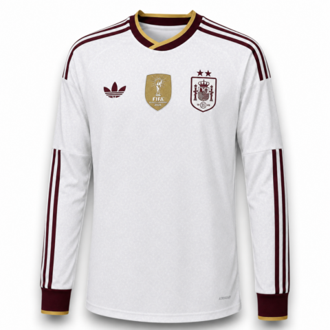 Camiseta España 2026-2027 Visitante Dos Estrellas Manga Larga