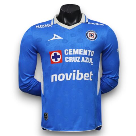 Camiseta Cruz Azul 26-27 Primera - Version Pro Player Manga Larga